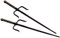 DEPICE Trainingswaffe Sai-Gabeln - Paar, Schwarz, w-sas