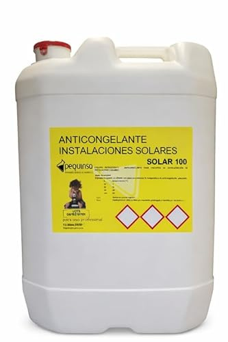 Refrigerante–Anticongelante en base propilenglicol concentrado para circuitos de refrigeración de instalaciones solares. Envase de 30 litros.