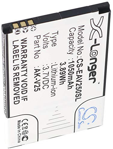 Akku kompatibel mit Emporia AK-V25, AK-V25 V2.0, Emporia Euphoria, Pure 66,5 x 42,1 x 4,1mm