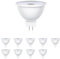 ledscom.de 10 Stück GU5.3 LED Leuchtmittel, MR16, warmweiß (2700 K), 5,5 W, 483lm, 37°