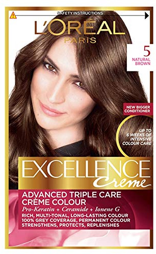 L'Oreal Excellence Permanent Hair Colour Number 5, Natural Brown