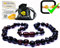 AmberJewellery Bernsteinkette, 100% Natur Bernstein, Top Qualität / Handarbeit, Sicherheitsverschluss, Unisex, Erwachsene, Formal, Besondere Anlässe, Kette