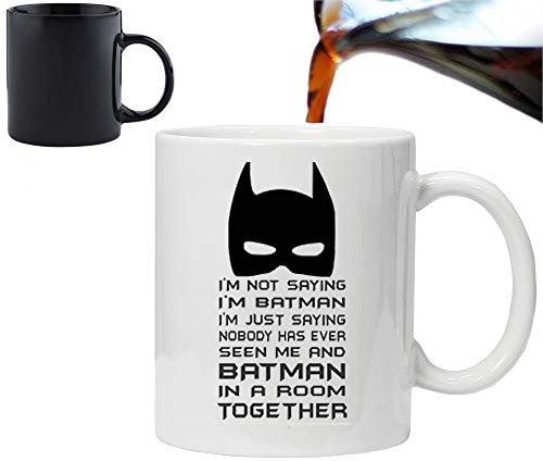 Orama mug1020 I' m Not Saying I' m Batman-Divertenti novità Magico tè/caffè Tazza, 325,3 ml, Ceramica, Nero, 6 x 6 x 6 cm