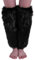 Nanxson Damen Stulpen Lange Furry Fuzzy Beinwärmer Strümpfe Winter Warm Beinlinge Stulpe TTW0034 (Schwarz