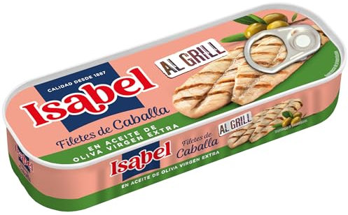 abel Filetes de caballa en aceite de oliva virgen extra al grill, 120 g