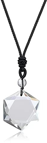 COAI Pendentif Étoile de David Pierre Ajustable Unisexe