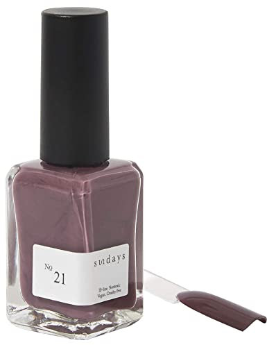 Sundays 10-Free, Nontoxic Nail Polish No.21 (Purple Grey)
