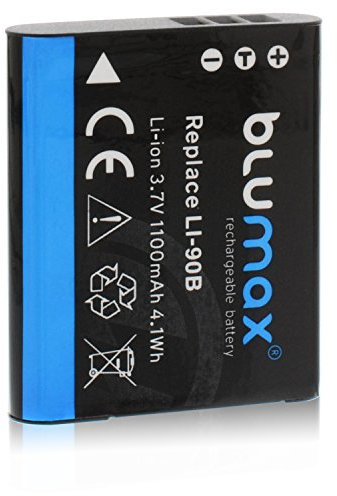 Blumax Batteria per Olympus Li-90b / Li-92b 1100mAh | compatibile con Olympus XZ-2 Tough TG-1 TG-2 TG-3 TG-4 TG-5 SH-50 SH-60 SP-100 EE Traveller SH-1 SH-2