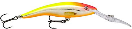 Rapala Deep Tail Dancer Wobbler Kunstköder Tiefläufer Balsaholz Größe 7cm - 9g, Farbe CLS - Clown Silver