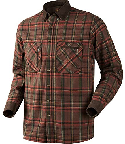 Härkila | Pajala Hemd | Professionelle Jagd Kleidung & Jagd Zubehör für Herren & Damen | Skandinavische Qualität Made to Last | Red Autumn Check, L