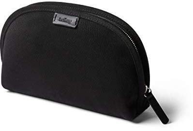 Bellroy Classic Pouch, Mäppchen, Stiftemappe, Tasche, Leder und Stoff (für Stifte, Kabel, Kosmetik, Scheren, Kopfhörer, Radiergummis) - Melbourne Black