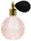 Beaupretty Kristall Parfümflasche 100Ml Vintage Parfümflasche mit Ball Sprayer Nachfüllbar Leere Glasflasche Zerstäuber Flasche Rosa