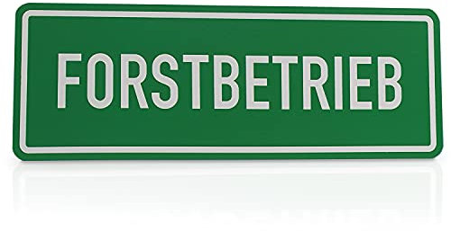 Betriebsausstattung24® Hinweisschild „Forstbetrieb“ | Magnetfolie Größe (BxH): 29,7 x 10,5 cm | Forstbetrieb | Autoschild | Hinweisschild Kraftfahrzeuge | KFZ