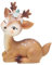 Rentier Hirsch Figur, Weihnachten Tierfigur Dekofigur Süße Hirsch Miniatur Harz Statue Auto Armaturenbrett Dekoration Meditation Tierfiguren Lustig Desktop für Auto Zuhause Party Deko, 11cmx9cm