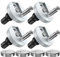 Quick Release Toilet Seat Fixings, Ancable Quick Release Toilet Seat Hinges Top Fittings Universal Toilet Seat Hinge Fittings for WC Toilet Blind Holes 4 Pack