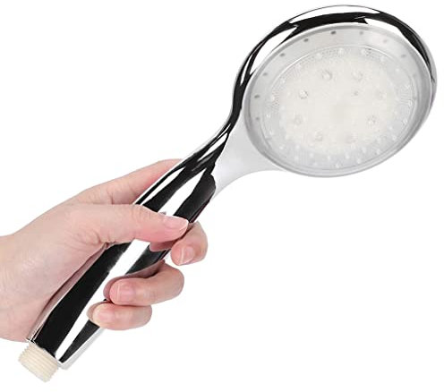 SXHRR Soffione Doccia Soffione Doccia ad Alta Pressione palmare, Pioggia ad Alta Pressione, soffione Doccia Luminoso a LED Ugello Doccia palmare con Controllo della Temperatura
