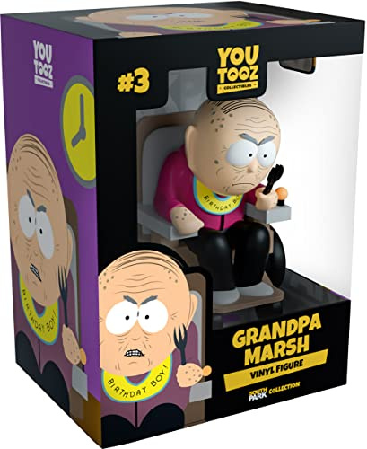 You Tooz South Park Grandpa Marsh 4.2'' Inch Vinyl Figure, Detailed South Park Collectible Fiurine of Grandpa Marsh South Park Collection, Black,blue,purple, (61511)