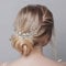 Brautschmuck, Etercycle Braut Kopfschmuck Hochzeit Haarspangen Kristall Haarnadeln Reben Blume Blatt Perle Haarschmuck für Braut - Silber