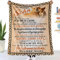 Kuscheldecke Flauschige Personalisierte Geschenke an Meinen Sohn Decke von Mama, Briefdecke für Meinen Sohn, Super Weiche Flanelldecke Mikrofaser Decke Positiv Ermutigen Liebe, Geeignet Sofa, Bett