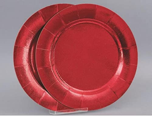 Euronatale L.Metall SOTTOPIATTO Rosso 33cm 2pz AC-1, Come Foto, Unica
