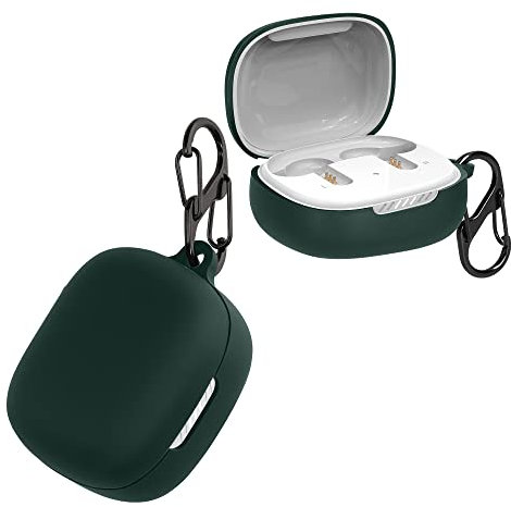 kwmobile Hülle kompatibel mit JBL Live Pro 2 TWS Kopfhörer - Silikon Schutzhülle Etui Case Cover Schoner in Dunkelgrün