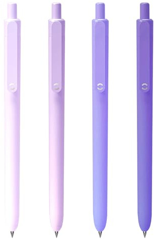 HeTaoCat 0.5mm Fine Point Retractable Gel Ink Pens (Purple)