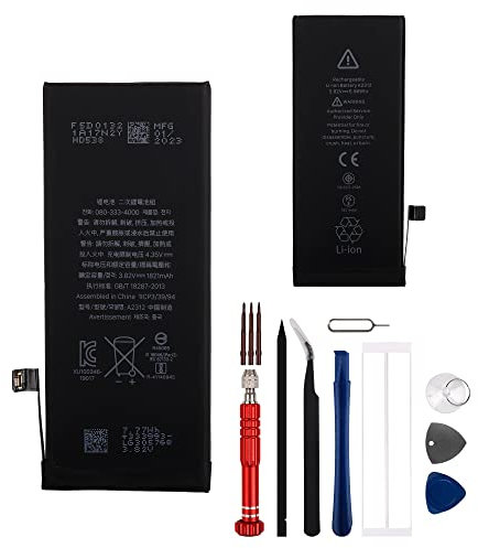 E-yiiviil Ersatzakku A2312 Kompatibel mit iPhone SE 2020 A2312 2nd Gen with Repair Tool Kit