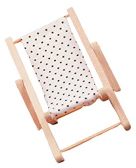 Toyvian Küstenmeer Miniatur-hausmöbel Decoraciones para Sala De Casa Mini-Lounge-Sessel Aus Holz Nautische Tischdekoration 1 Holzstuhl Im Maßstab 12 Holzmöbel Ornamente Bambus Klein Strand