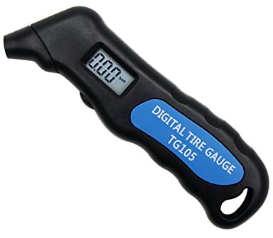 Multifunktionales Reifendruckmessgerät, Barometer, LCD-Display, Luftmesser, Barometer, Tester für Auto, LKW, Motorrad, Fahrrad, Roller, Luftdruckmessgerät, Bodenmontage für LKW-Reifen, digitaler