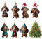 Decorazioni Albero di Natale Bassotto, 7pcs Decorazioni Albero Natale Cani, Decorazione Natale Bassotto, Bassotto Albero di Natale, Adatto per Pendenti Decorativi per Alberi di Natale