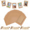 30 Pièces Cadres Photo en Papier Kraft, Cadres en Carton Kraft Papier, 15,2 x 11,5 cm Cadres Photo Suspendus Décoration Murale, avec Pinces en Bois et Corde de Chanvre, pour Décoration de Murale