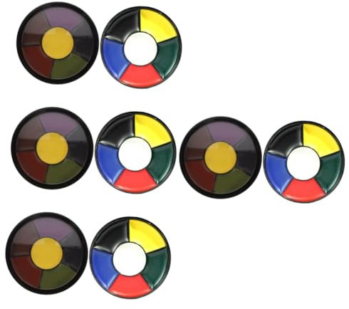 Beaupretty 8pièces Pigments De Peinture Pour Halloween Maquillage Spéciaux De Fluorescentes Pour Fête Et Événements Déguisés