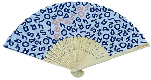 PARIS 2024 Eventail en Bambou JO Collection Officielle Jeux Olympiques