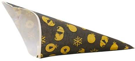 Spitztüten aus Papier Motiv: WICHTEL GOLD Länge ca. 19 cm für ca. 125 g Inhalt (100 Stück)