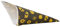 Spitztüten aus Papier Motiv: WICHTEL GOLD Länge ca. 19 cm für ca. 125 g Inhalt (100 Stück)