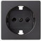 SIMON 82 Tapa Enchufe 2P+TT Lateral Schuko+Seguro
