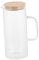 HOLIDYOYO Wasserkocher Flasche Container Smoothie Entsafter Brauen Cocktails Spender Sirup Getränke Wassertopf Mit Griff Haushaltswasser Gekochter Topf Wassertopf Aus Glas Holz