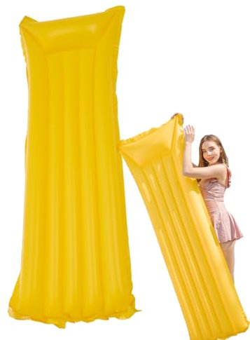 Radeau de piscine gonflable avec toit pare-soleil, chaise flottante pour adultes | Flottant pour piscine 175 x 45 cm, lit gonflable pour soleil, flottant pour piscine en PVC pour adultes