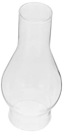 Mikikit Petroleumlampenschirm Klarer Glaszylinder Für Sturmlaternen Antikes Design Notbeleuchtung Winddichtes Zubehör Für Öllampen