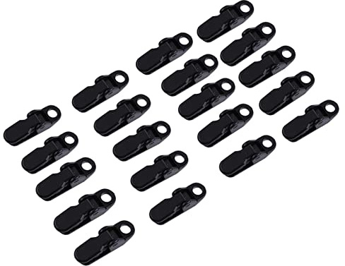 20 Stück Kunststoff-Trap-Clips für Zelt Markise Hochfeste Tarp Klemmen für Outdoor-Camping -Mund Design
