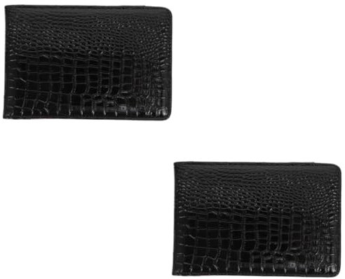 Kisangel 2 Stück Lederhüllen Tagebuch Und Notizbuchhüllen Weiche Hülle Integrierte Buchschutzhüllen Scorebook Schutzhülle Notizbuchhülle Für Erwachsene Schwarzes Kunstleder