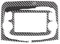 Decorativo Ibra Carbonio Per Fiat 500L 2014-2017 Adesivo per rivestimento del telaio di navigazione per controllo centrale per auto in fibra di carbonio Interni Auto Accessori Decorativi