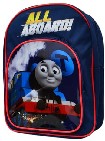Kinderrucksack mit Thomas der Zug Motiv, Für Kinder ab 3 Jahre, Leichter Rucksack für Jungen und Mädchen, 10L, Gepolsterte Träger mit Brustgurt, Handlich für Schule, Kindergarten, Sport und Handgepäck
