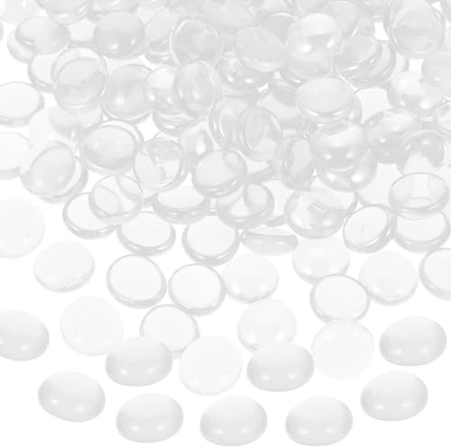 UTHCLO Perles en Verre Transparent 16-19mm pour Décoration Aquarium et Arrangements Floraux, 1kg Paquet, pour Décoration de Fête et Foyer Sécurisé