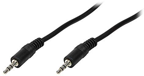 LogiLink CA1052 - Cable audio (2x 3.5 mm male, stereo, 5 m) negro