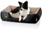 BedDog Hundebett L - Hundekissen - Hundekorb - Hundecouch - Hundesofa - Bezug abziehbar, Waschbar, für Mittel-Kleine Hunde