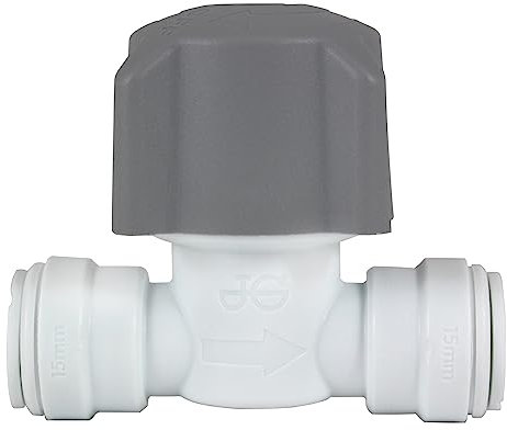 John Guest - 22mm Stop Valve - Stop (Speedfit Plastic Plumbing Push-in Fittings)
