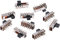 BIlinli Interruttori a Slitta 10Pcs SS24E01-G5 Verticale 0,5 A 10 Pin Interruttore a levetta a 4 Posizioni
