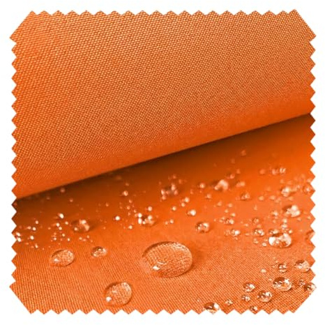 novely® ARAGON UV Waterproof ACRYL Wasserdichter Outdoor-Stoff Markisenstoff Gartenmöbel 1lfm | Farbe: 18 Orange