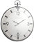 Cepewa Wanduhr im Taschenuhr-Design Wohnzimmer Küchenuhr Edelstahl modern